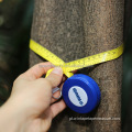 Ferramenta de plástico para jardim em PVC Logotipo retrátil de marca 2 metros 64PI Tree Mini fita métrica de diâmetro